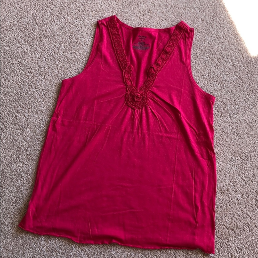 Old Navy pink maternity tank top size Medium